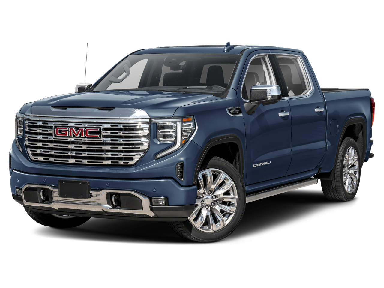 2026 GMC Sierra 1500 Denali in Coastal Dune — front three-quarter view