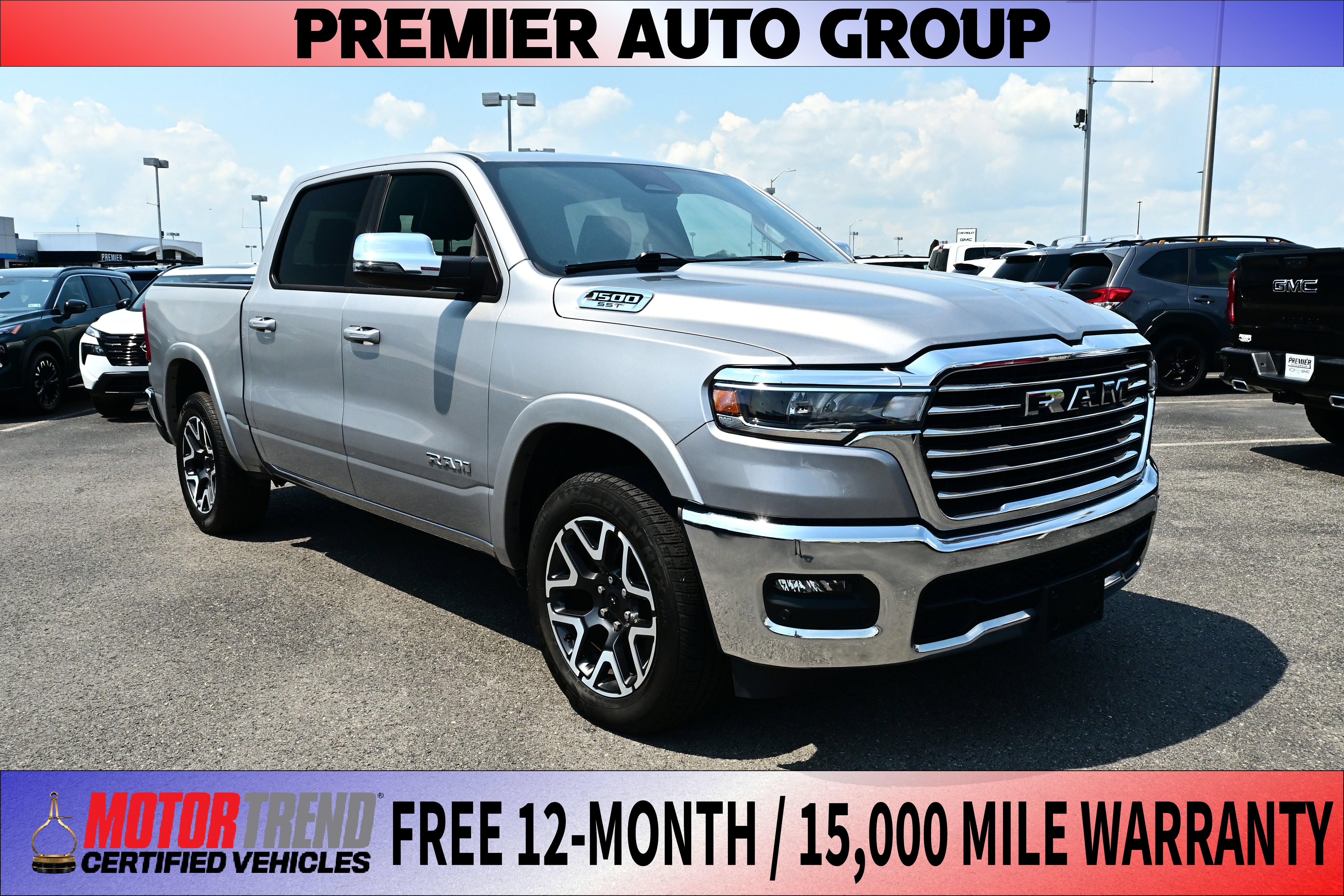 2025 RAM 1500 Laramie in Other — front three-quarter view