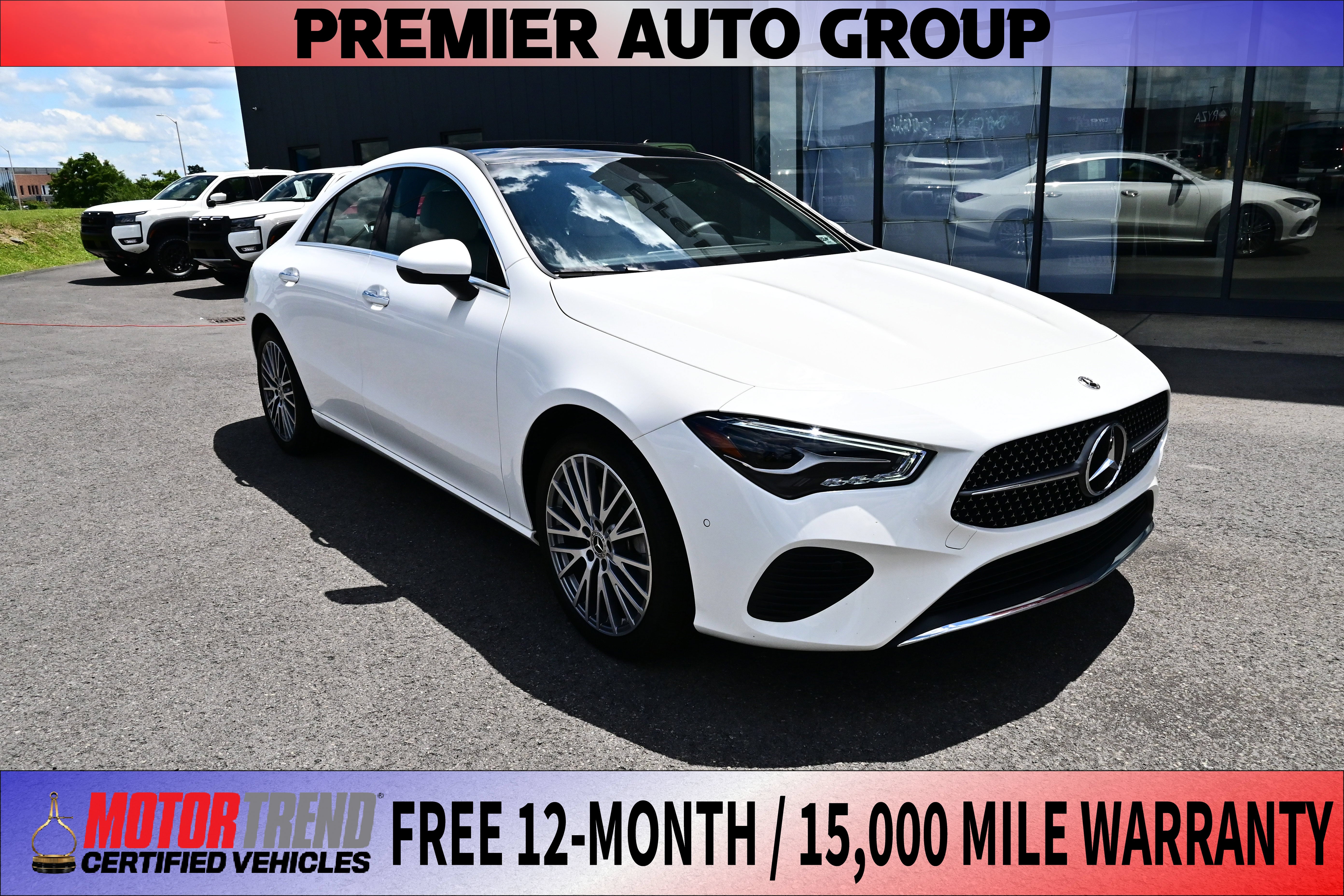 2025 Mercedes-Benz CLA CLA 250 in White — front three-quarter view